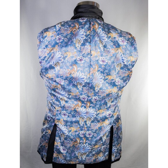 Indochino Black Wool Tuxedo Men 40L One Button Jacket Blazer Solid Black Vented - Picture 13 of 15